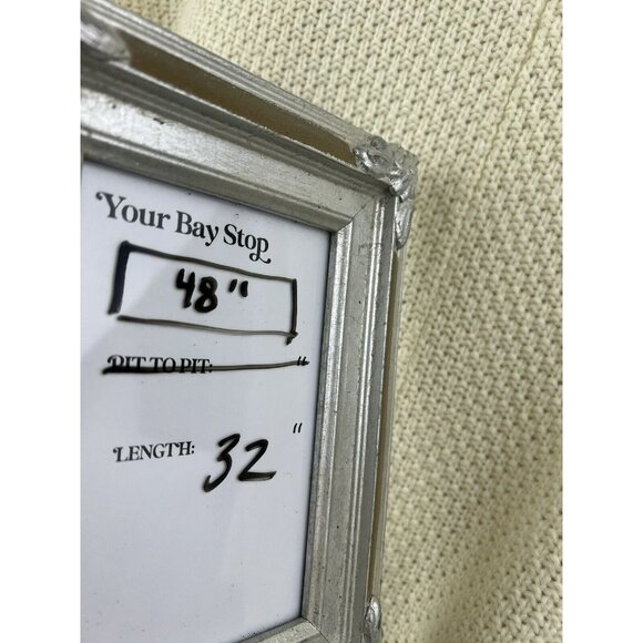 Knox Rose One Size Kimono Ivory Brown Bohemian Boho Hippie Knit Warm Knit Open - Picture 6 of 7